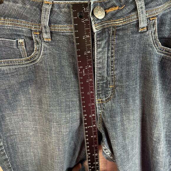 Riders By Lee Jeans Women's Size 14P Blue Cotton Blend Flared 26 1/2 inseam - Picture 8 of 11